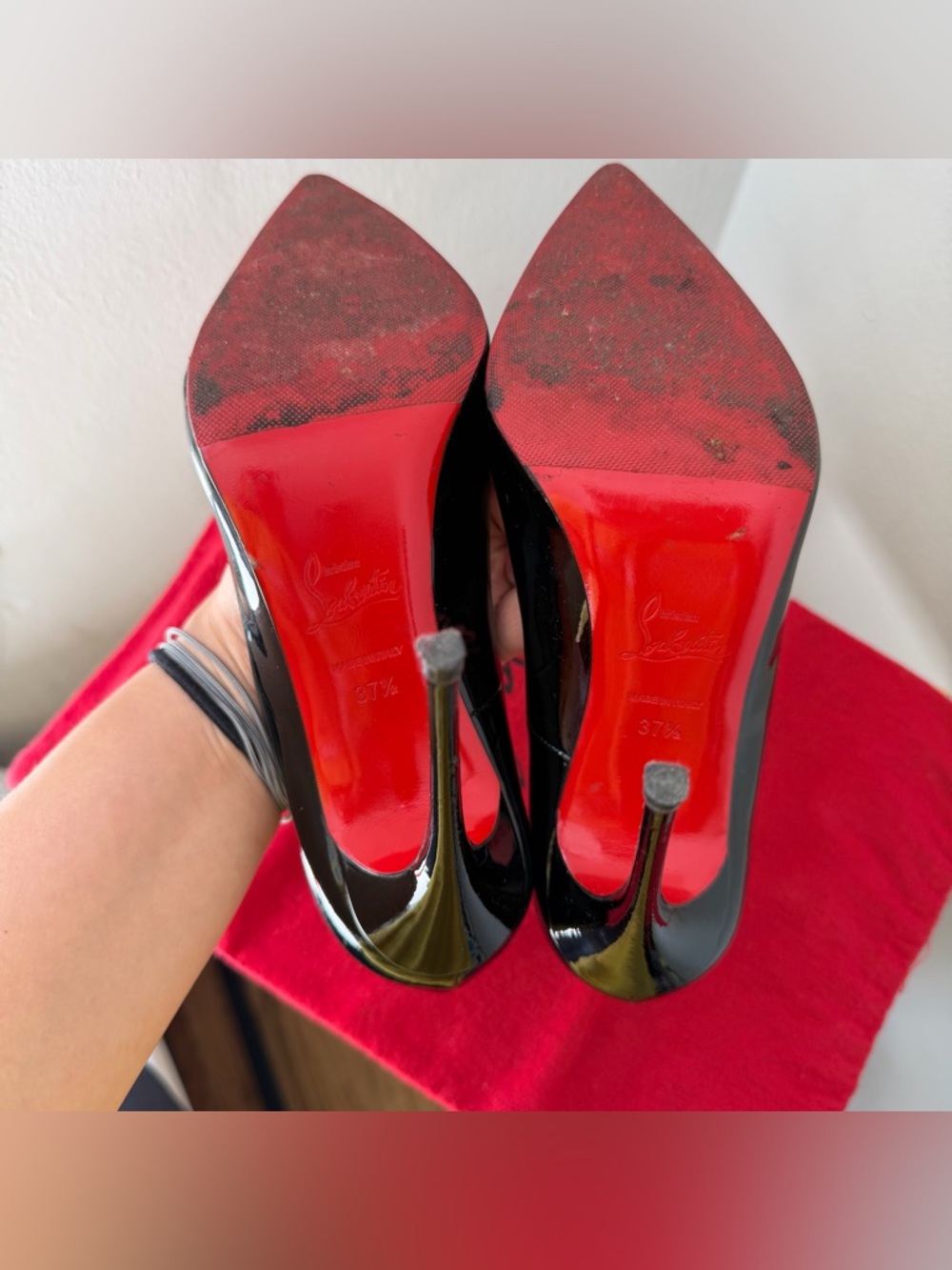 Christian Louboutin So Kate Pointed Toe Pump 120mm Black patent leather US 7.5 - Picture 8 of 16